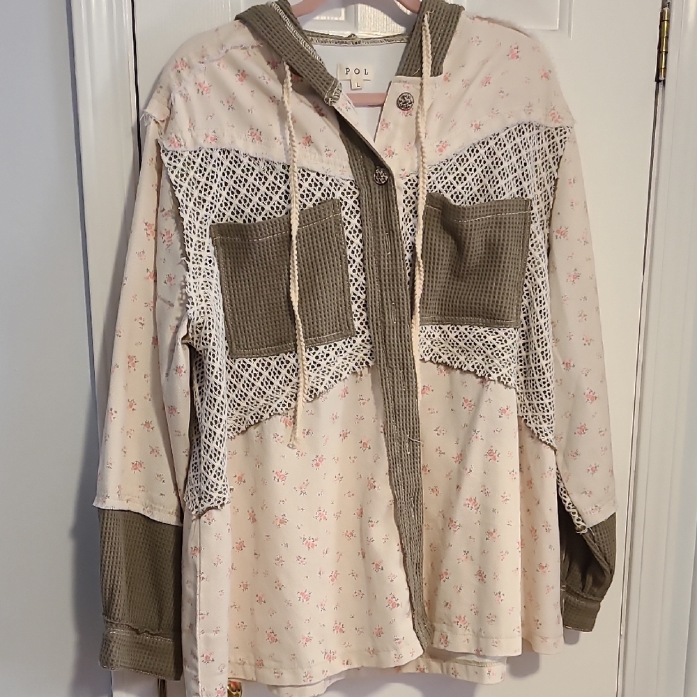 Pol Floral Patchwork Hoodie With Pockets. Perfect… - image 5